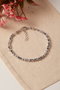 Heliophilia Silver Pulsera de Metal Plata con Revestimiento de Laca
